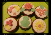 cupcakes flores