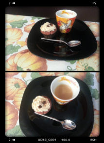 Mini cupcakes café
